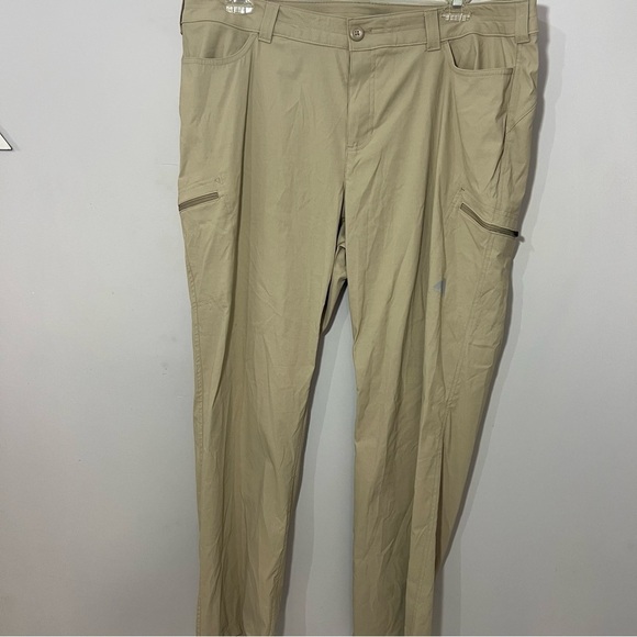 Eddie Bauer Tan Outdoor Pants First Ascent Hiking GORPcore Activewear Cargo - Picture 12 of 16